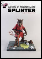 Neca Mirage Splinter (red chase variant) (Teenage Mutant Ninja Turtles) Custom Action Figure