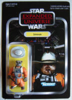 Drinnak - Ewok Pilot (Star Wars) Custom Action Figure [Front View with cardback and blister]